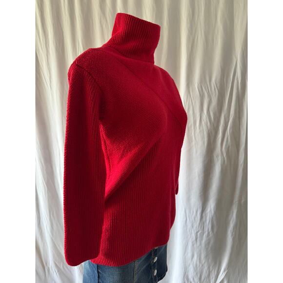 Talbots Red Turtleneck Sweater – Size Small - Picture 4 of 8